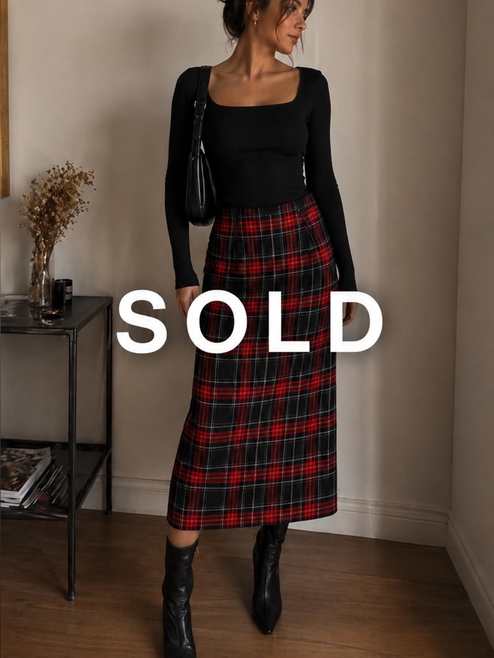 Retro Plaid Skirt